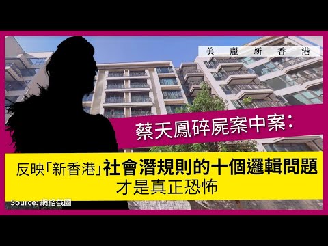 【美麗新香港 033 🇭🇰💀】蔡天鳳碎屍案中案：反映「新香港」社會潛規則的十個邏輯問題，才是真正恐怖