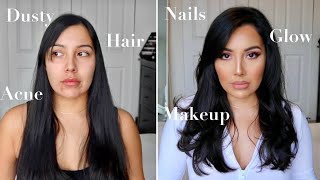 WEEKLY BEAUTY MAINTENANCE VLOG 2021 | New Hair, DIY Nails, Makeup Routine, Glow up