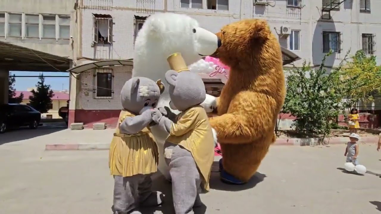 AYIQLAR XIZMATDA ISSIQDA BEARDANCE Медведь горит 🔥🔥🔥Roddom beshik toy layk sizdan