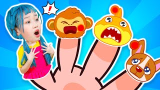 Boo Boo Finger Song 😭 Animal Finger Family + MORE Kids Songs | Wolfoo Song - Nursery Rhymes