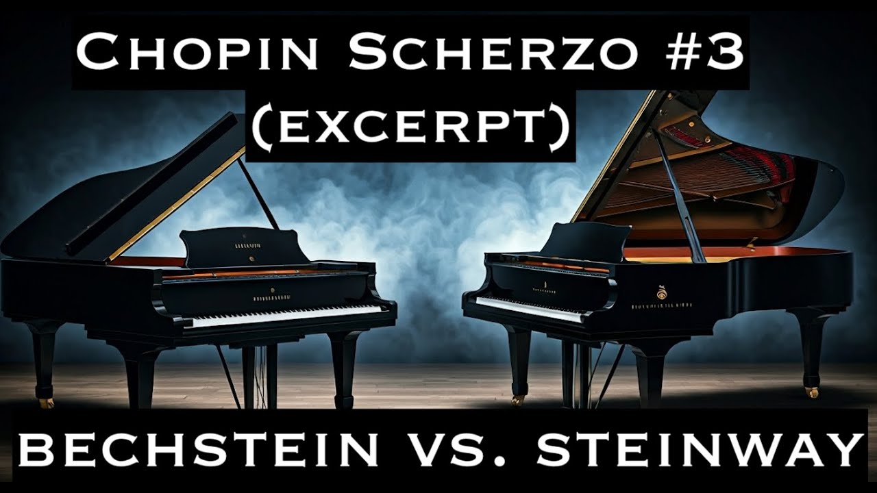 Bechstein vs. Steinway - Which Do You Prefer? (Chopin Scherzo No.3 Op.39 Excerpt)