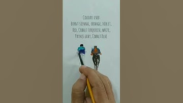 How To Create Watercolor Figures | Watercolor Painting for Beginners |Micro Tutorial 34/100 #shorts