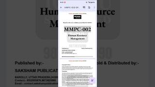 IGNOU mba mmpc-002 , mmpc002 , mmpc2 most important questions for June 2026 exam , IGNOU mba 2027