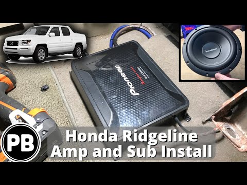 2006 - 2014 Honda Ridgeline Sub and Amp Install