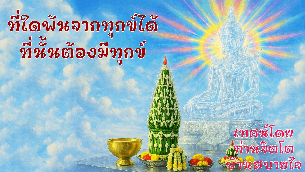 ตอบปัญหาธรรม ที่ใดพ้นจากทุกข์ได้ที่นั้นต้องมีทุกข์ - ท่านจิตโต บ้านสบายใจ