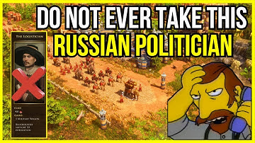 Why You Should Never Take The New Age 2 Russian Politician In AOE3DE