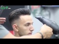 Scissor haircut Tutorial with fade and styling!