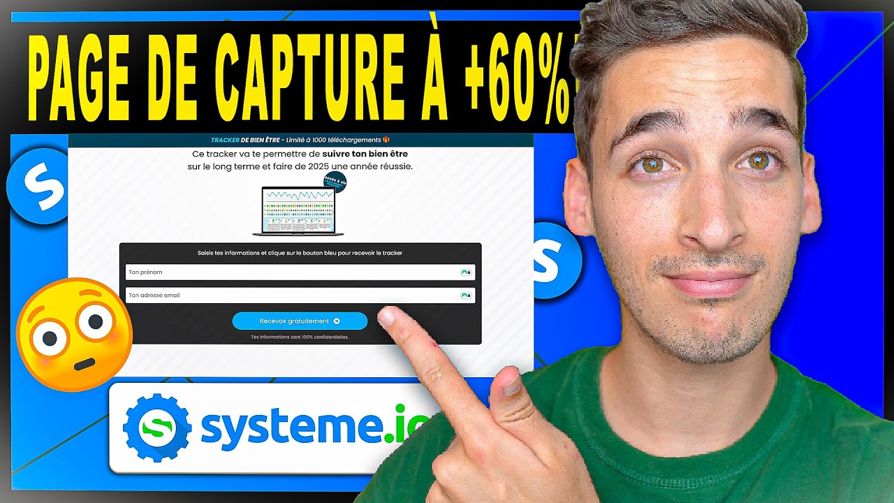 SYSTEME IO : Comment créer une page de capture efficace sur Systeme io (+60% de conversions !)