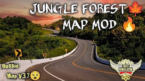 BUSSID Map Mod V3.7📍download full detail Jungle🍁 Forest🍁 Map Mod For Bus simulator indonesia#mapmod