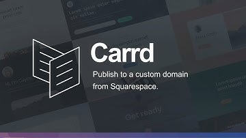 Carrd Tutorial - Publish to a custom domain from Squarespace