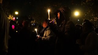 People hold vigil for Oakland fire victims