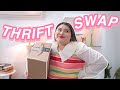 HUGE MYSTERY THRIFT SWAP *thrifting @Twinelle Pinterest Outfits* + PLUS SIZE TRY ON HAUL
