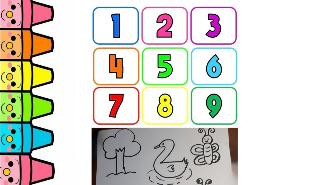 How to draw from numbers 1 to 9 