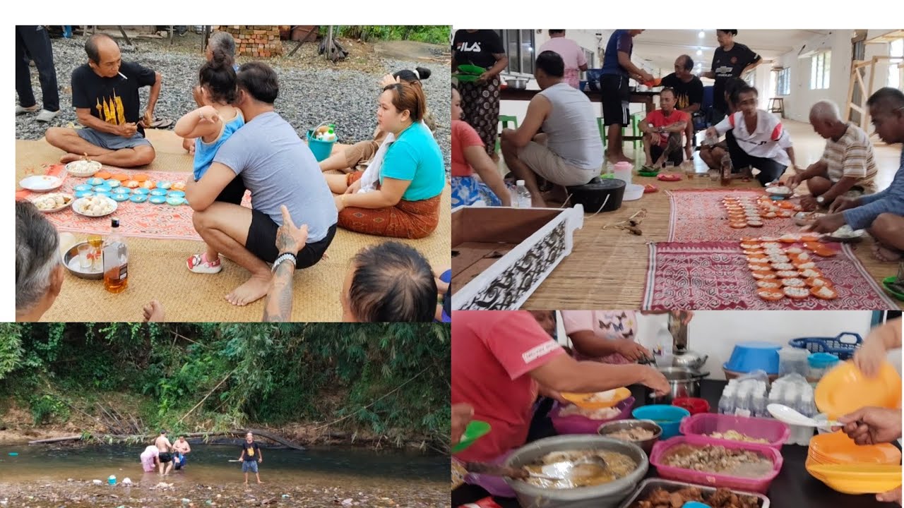 Pengawa berunsur adat Iban vlog,di rumah panjai stapang gaat Kapit,makai selukong enggau ikan semah