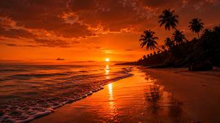 Golden Ocean Sunset 🌅 Relaxing Beach Waves for Deep Sleep & Calm