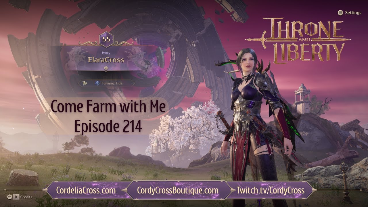 Throne and Liberty Come Farm with Me - Episode 214 - 12 Man Raid on Hard!