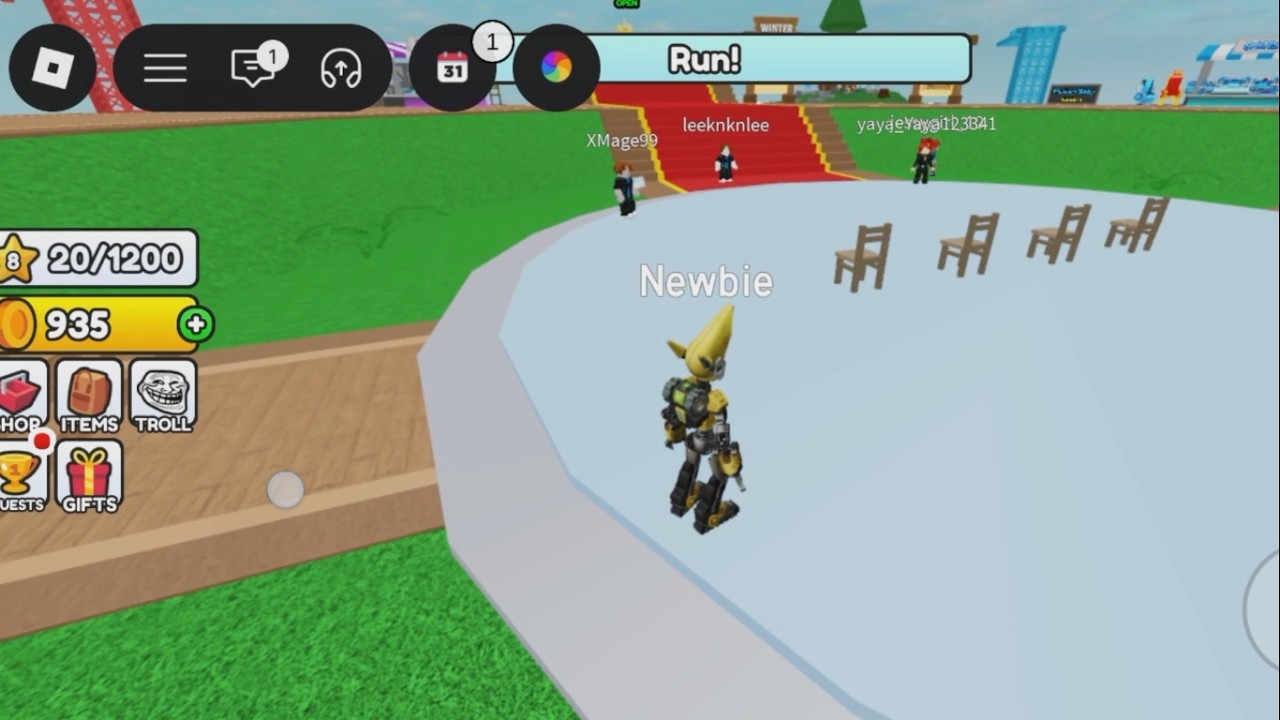Berebut kerusi l Main game Roblox dengan Aisyah dan Baya