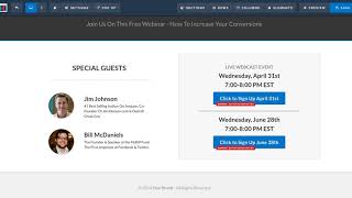 Celebrity ClickFunnels Webinars - How to set up a multi-date live webinar in ClickFunnels using ClickPops Net Worth