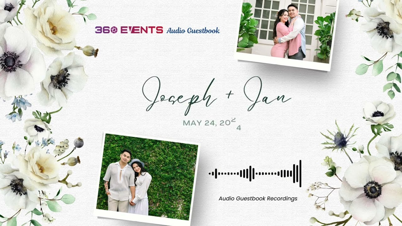 Joseph & Jan's Magical Wedding with 360 Events Cebu's New Audio Guestbook! May 18, 2024