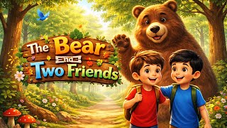 The Bear and The Two Friends 🐻🤝 | Kids Moral Story | True Friendship