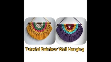 Macrame Rainbow Wall Hanging Tutorial For Beginner Step By Step @Kreasi Erny