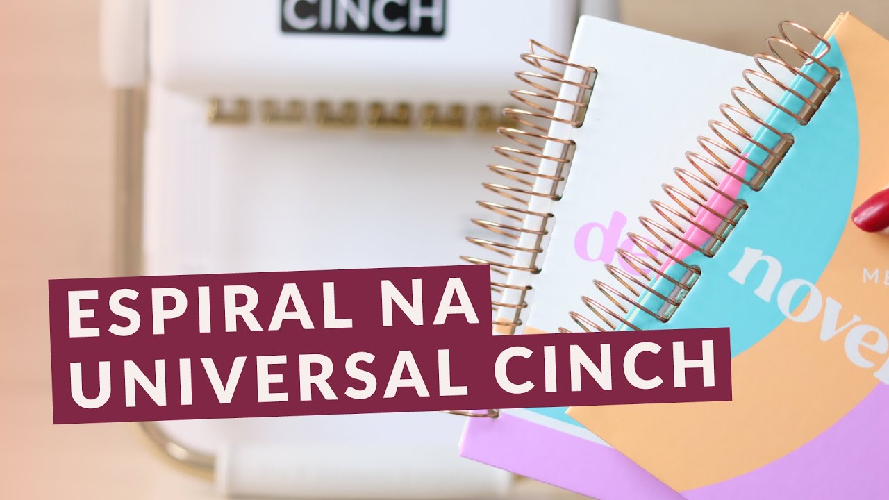 Encadernação com espiral perfeita usando a Universal Cinch