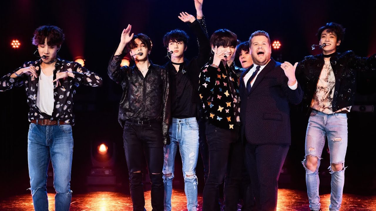 Картинки по запросу bts The Late Late Show With James Corden