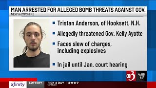 NH man indicted for alleged bomb threats against governor