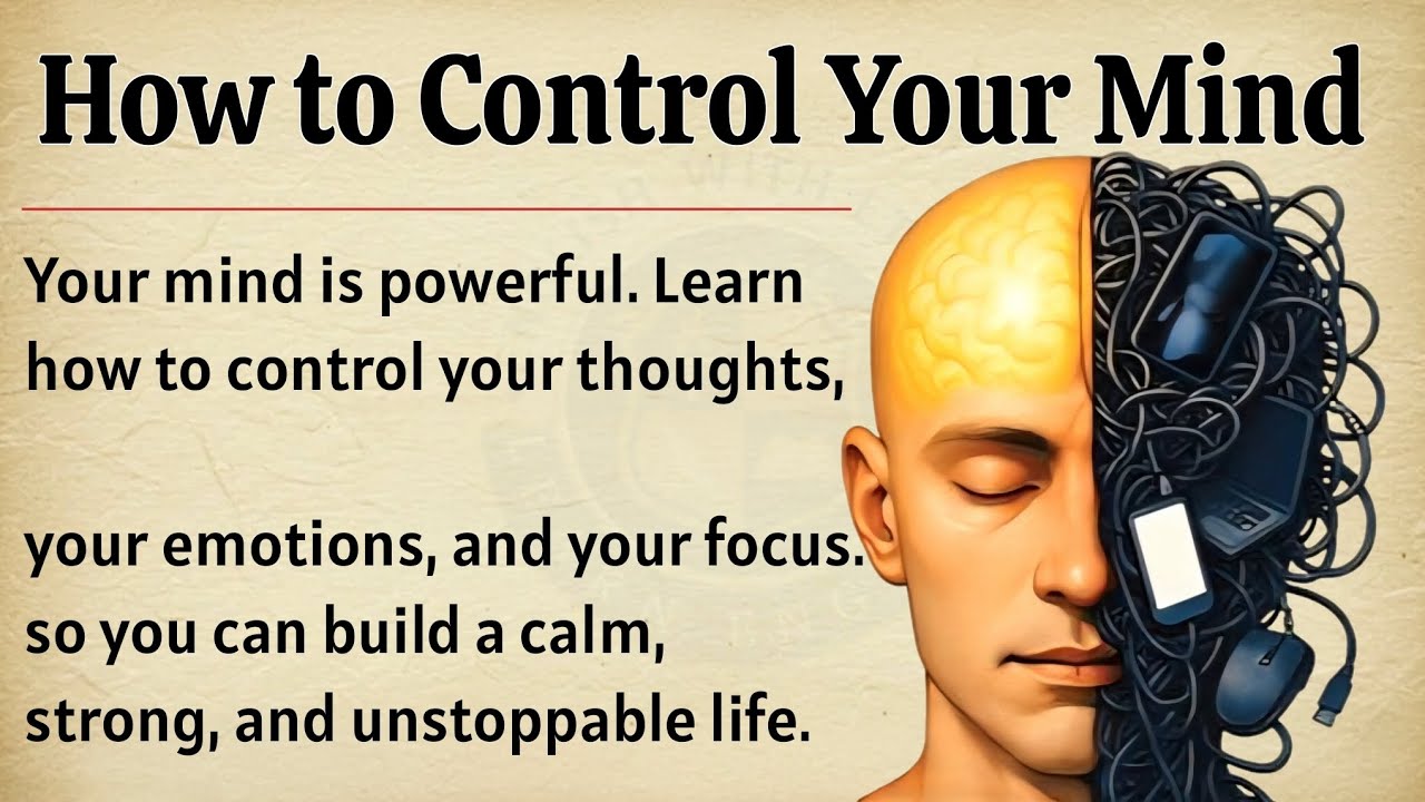 How to Control Your Mind | Graded Reader | Powerful Motivation to Master Your Thoughts ✅️