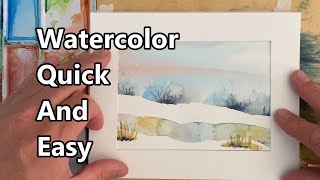 : How To Paint A Watercolor Landscape, Watercolor Painting For Beginners, Watercolor Quick And Easy