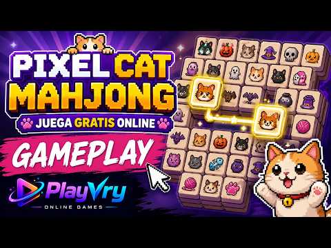 Miniatura del video de YouTube Gameplay de Pixel Cat Mahjong