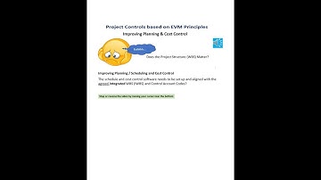 1,5-min Video - Improving Planning/Scheduling & Cost Control on Projects