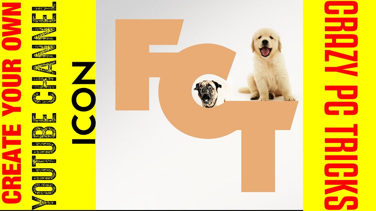 How to Create a Youtube Channel ICON using Photoshop cc  | Photoshop Tutorials