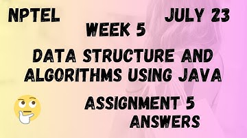 Assignment 5 | Data Structure And Algorithms Using Java Week 5 | NPTEL @HanumansView