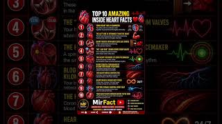 Top 10 Amazing Inside Heart Facts ❤️🫀 You Didn’t Know! #shorts #facts #education #mirfact #shorts
