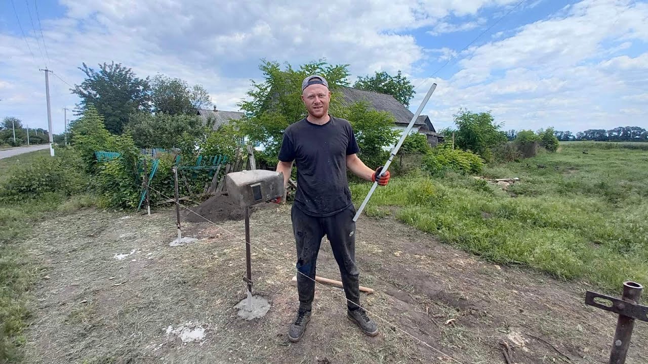 ПОЧАВ РОБИТИ ЗАБОР НА СТАРОМУ ХУТОРІ! ЗАБОР СВОЇМИ РУКАМИ ЦЕ ПРОСТО!В СЕЛІ ПОТРІБНО ВМІТИ РОБИТИ ВСЕ