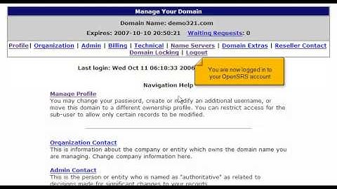 Transferring Domain Names Away From OpenSRS