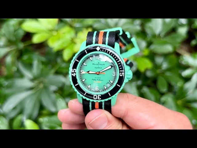 Swatch X Blancpain Scuba 50 Fathoms Antarctic Ocean Compared to