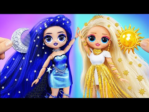 Day and Night Doll Transformations! 12 DIY Doll Projects