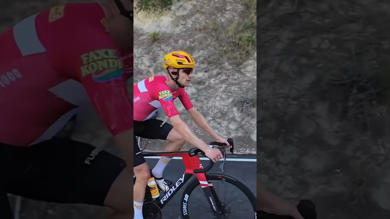 Magnus Cort Nielsen pujant Tudons en #lavuelta 🚴‍♂️ #shorts #cycling #cyclingpro