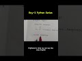 Day-2 Python Series #techreels #learncoding #pythonprogramming #shorts #tech #coding #codelearning