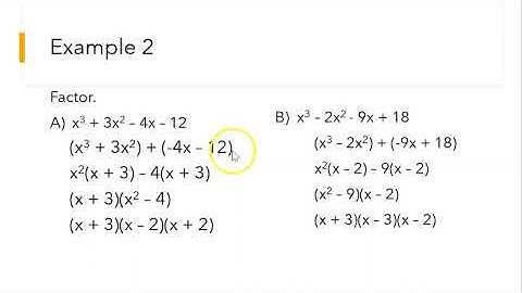 6-4 Factoring Polynomials