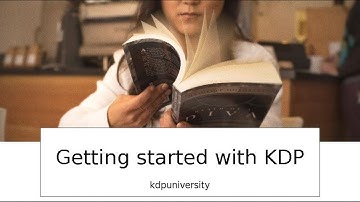 Getting started with KDP - webinar recording