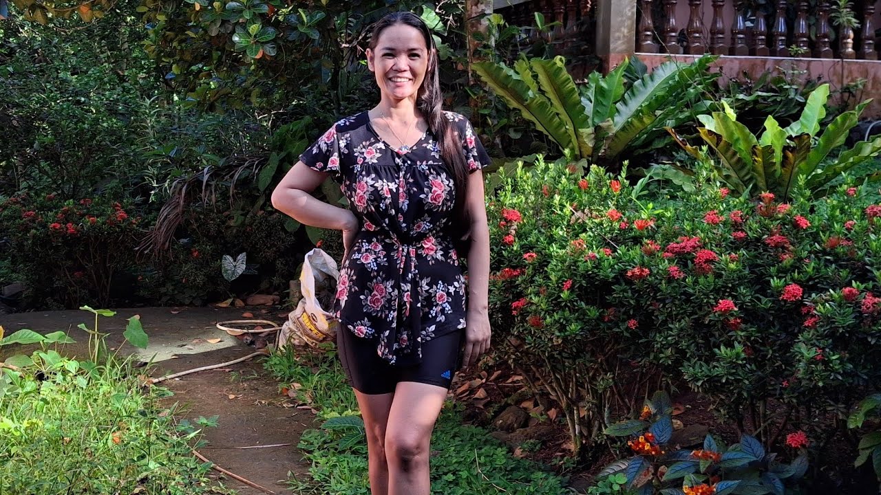 Just Done with Morning Chores( cooking and Watering the plants while Alexander is Sleeping)