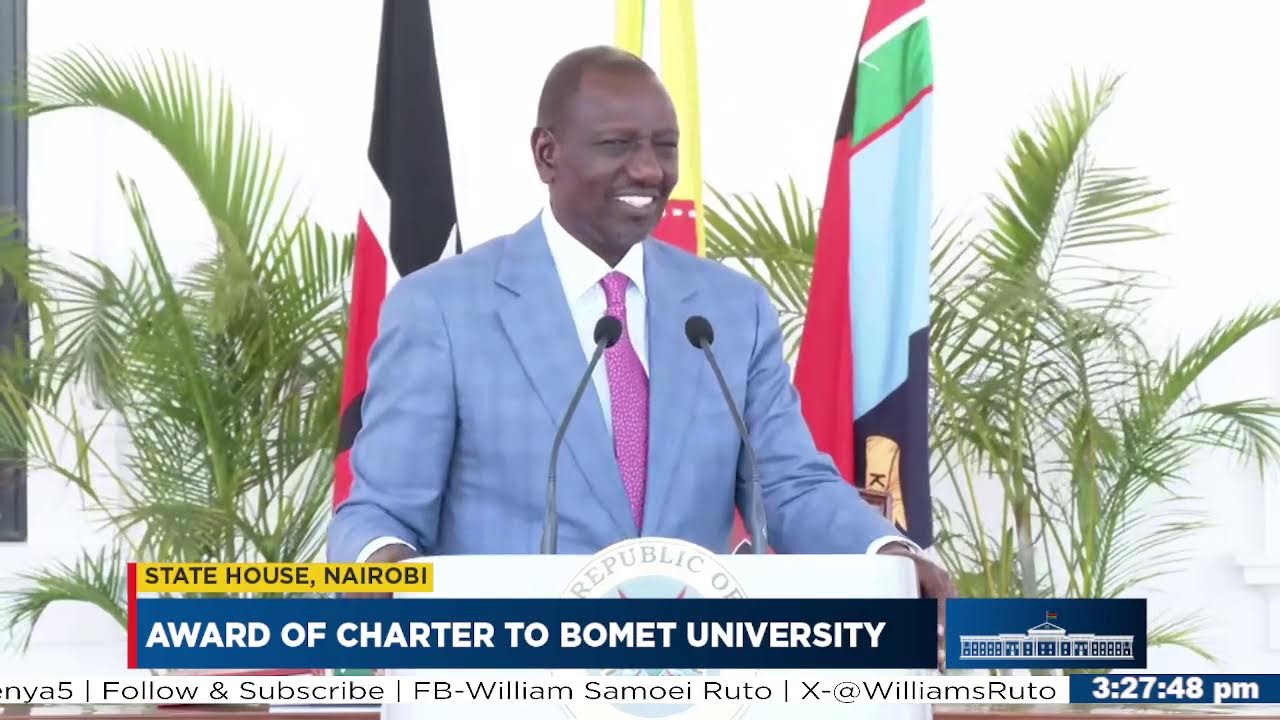 Award of Charter to Bomet University, State House, Nairobi