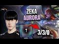 HLE Zeka MIDDLE Aurora vs Yone | 15.6