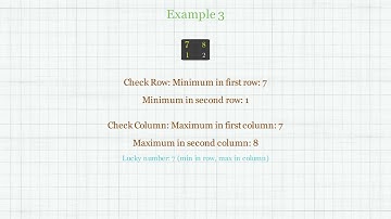 Problem of the Day - #1380. Lucky Numbers in a Matrix - Easy - Java Solution - Leetcode Code Series