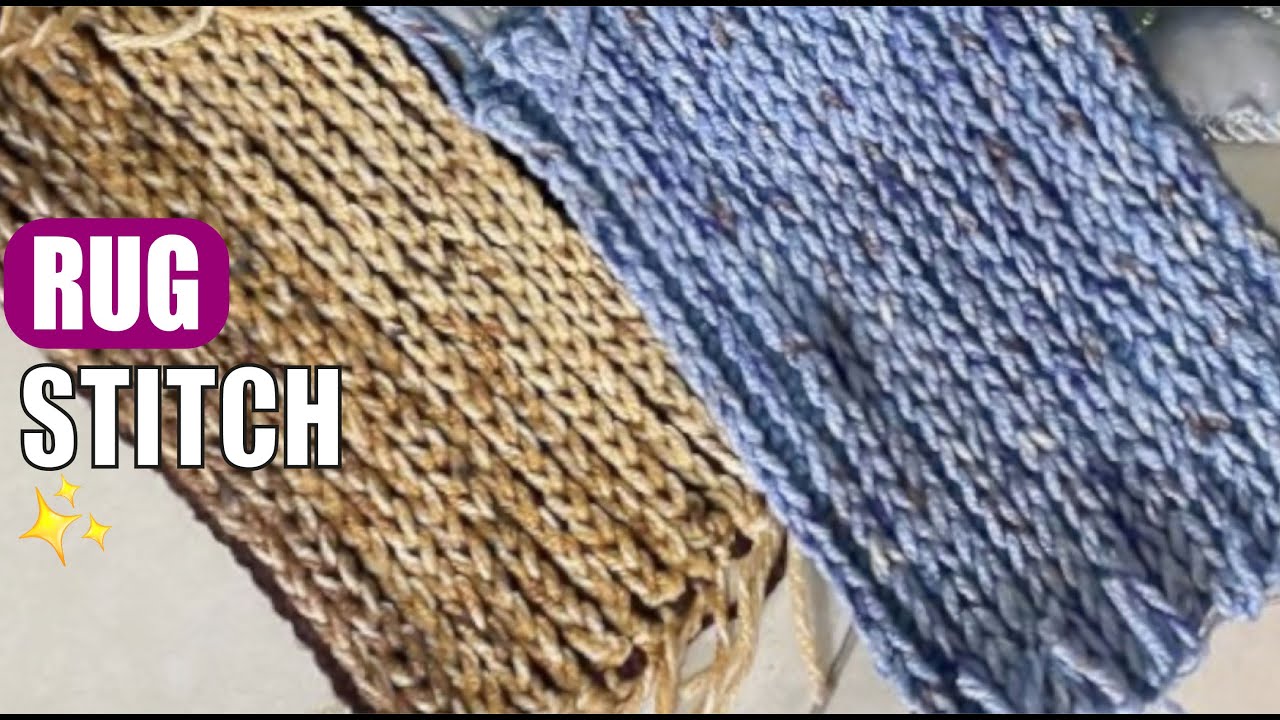 HOW TO make the RUG Stitch - EASY AND FAST - BY LAURA CEPEDA - YouTube