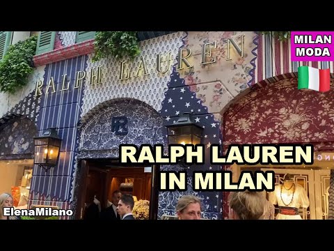 Rl - One Of The Most Beautiful Shops In Milan Italy Milan Moda