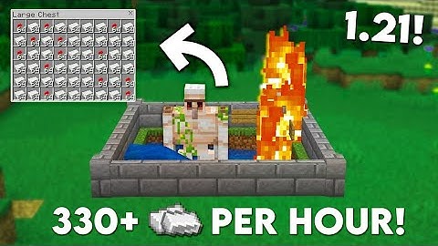 EASIEST Iron Farm in Minecraft Bedrock 1.21+ (SIMPLE & FAST Iron!)